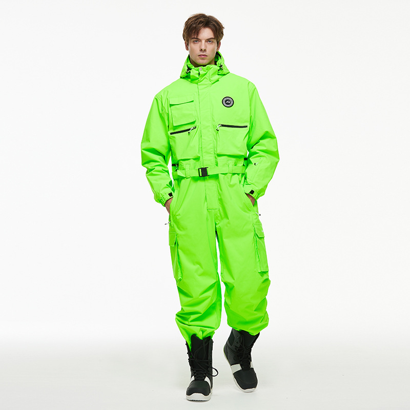 Picture of Men's and Women's Looser 24-25 Snow Season Waterproof Warm Snowboard American-style One-part Ski Suit