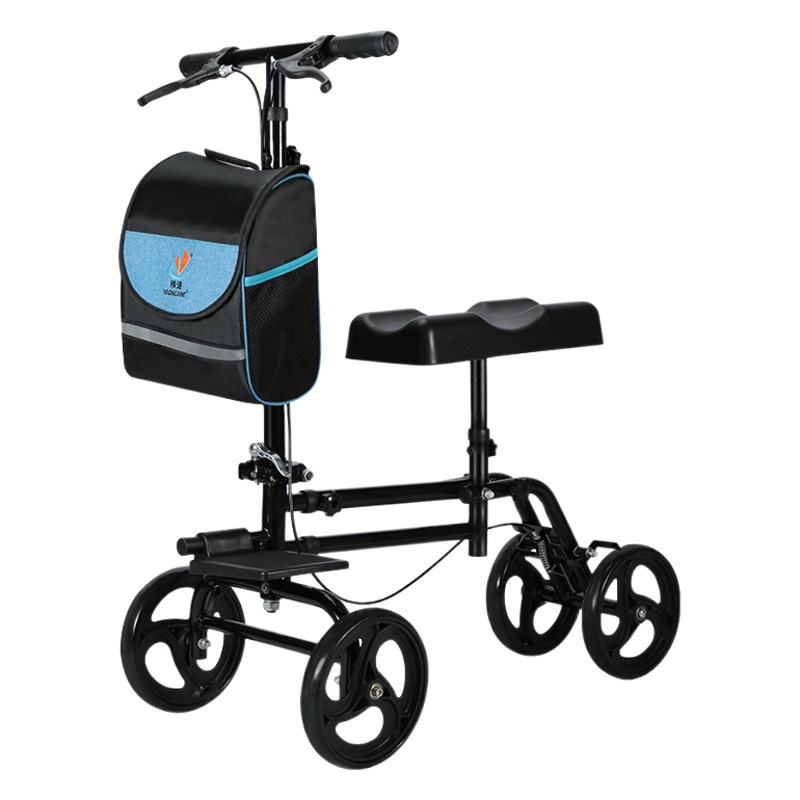 Crutches, Walkers, Fracture Single-Leg Walkers, Young People's Ankle and Leg Injury Assistive Devices with Brakes, Foldable Health Care