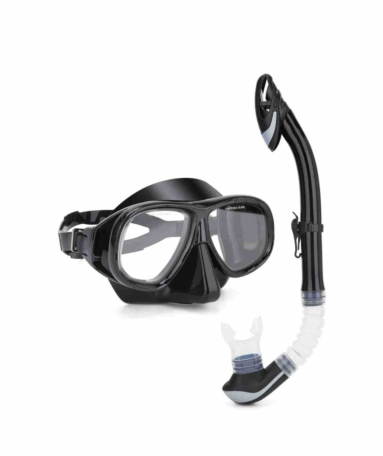 Picture of Wave Promotion Professional Snorkeling Two-Piece Equipment Diving Goggles Snorkel Snorkel Large Frame Large Field of View