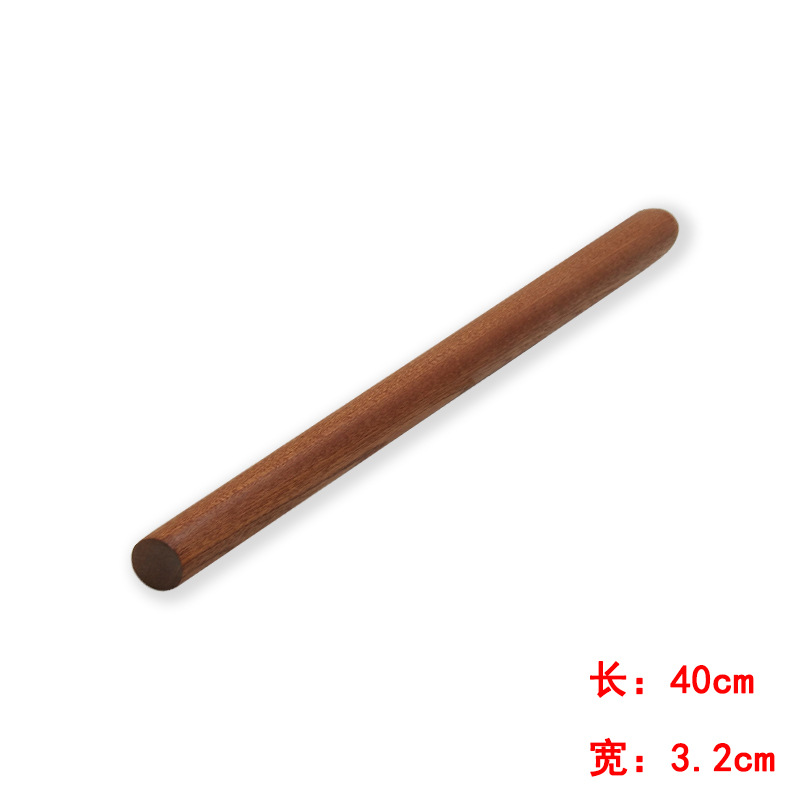 Picture of Haoyuan black sandalwood rolling pin manufacturer wooden rolling pin solid wood non-stick flour stick kitchen baking tool