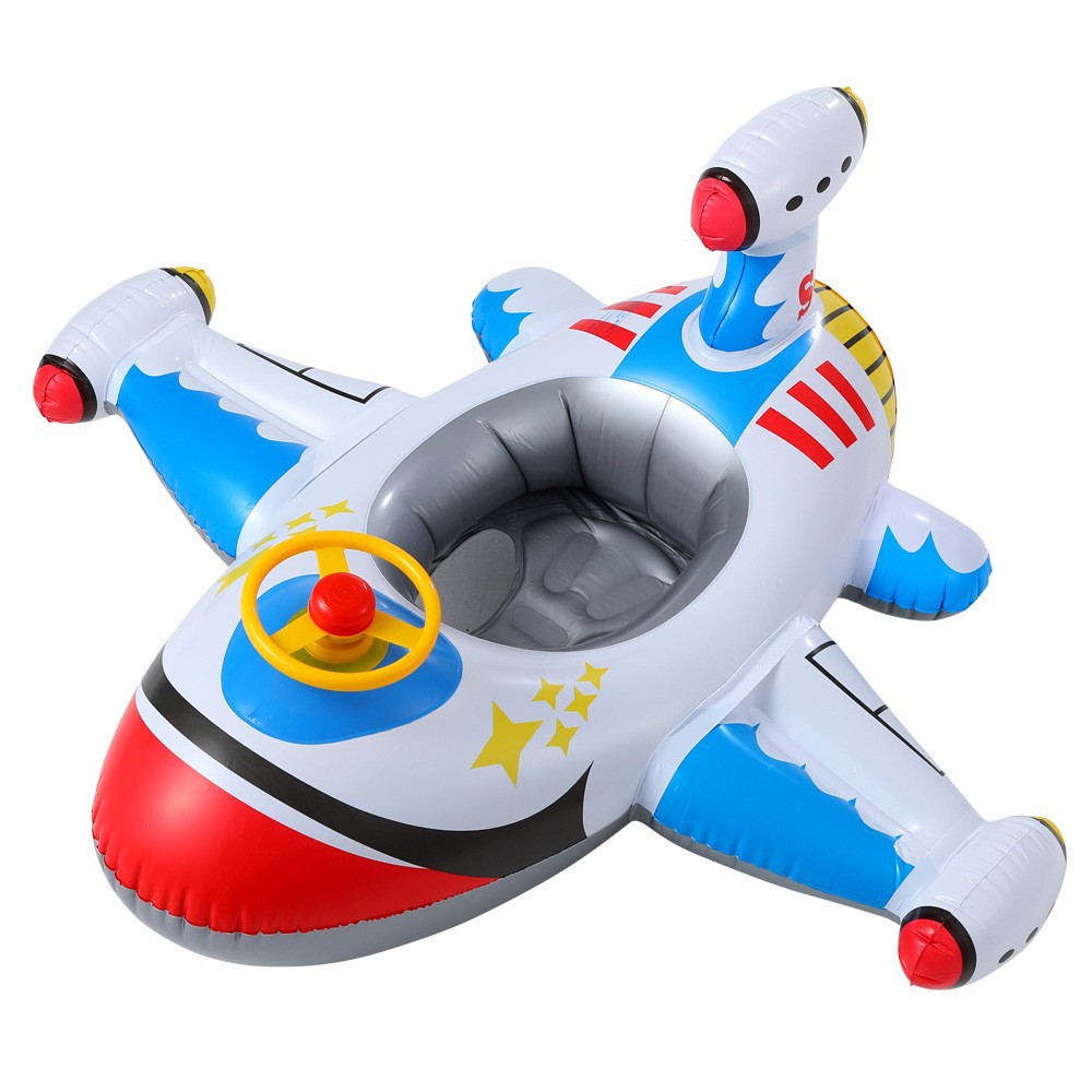 Picture of Children's swimming ring armpit ring seat ring 1-6 years old children's aircraft steering wheel inflatable Mount baby 2 boys and girls