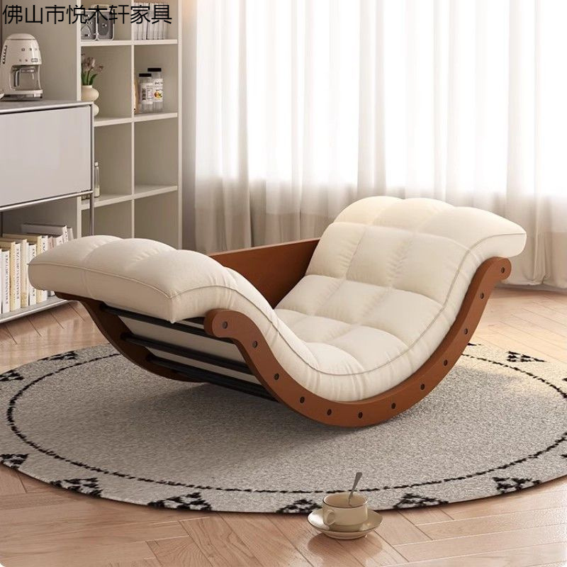 Banana Boat Lazy Sofa Rocking Chair Multifunctional Moon Rocking Chair Living Room Bedroom Balcony Lounge Chair Table Chair Bed