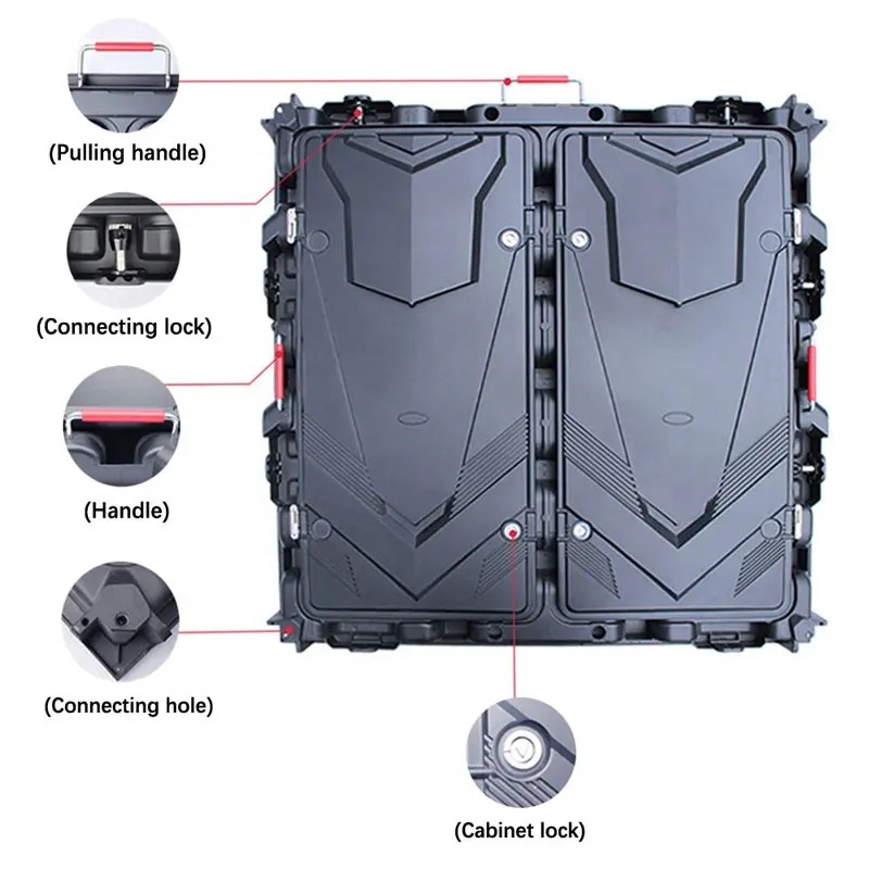 Picture of P2.5P3.076 P4 P5 outdoor rental Led display 960x960mm digital sign LED electronic screen