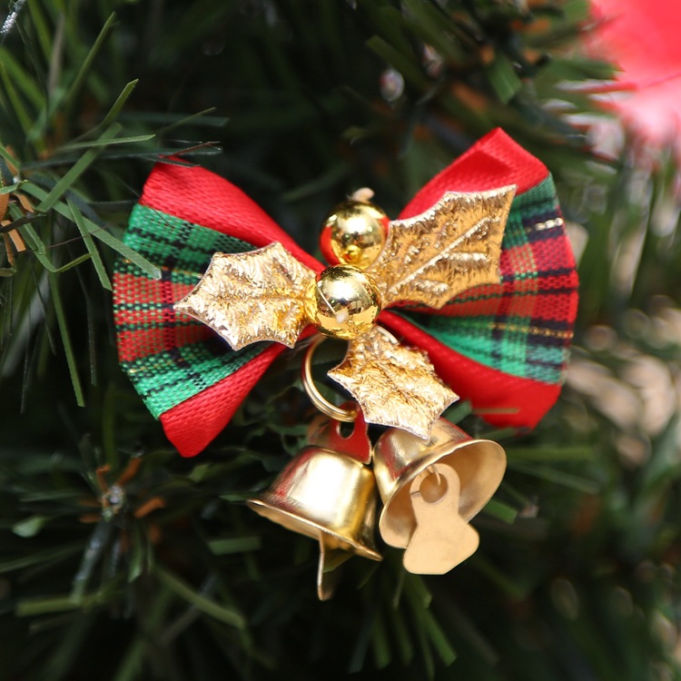 New Christmas Decorations Christmas bow hanging Bell Christmas gift decoration Christmas tree garland decoration accessories