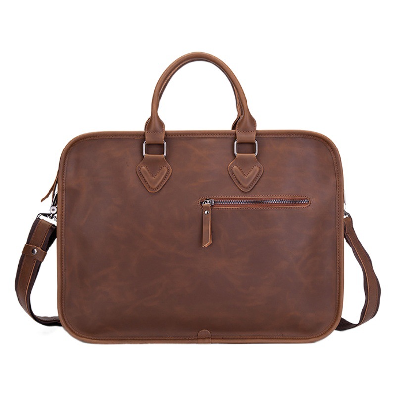 Men's Bag Retro Stereotype Handbag Men's Briefcase Large Capacity Business Bag Korean-style Shoulder Crossbody Computer Casual Bag