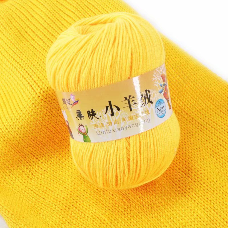 6 strands of skin-friendly small cashmere baby thread silk egg white cashmere thread hand woven DIY coarse wool scarf thread