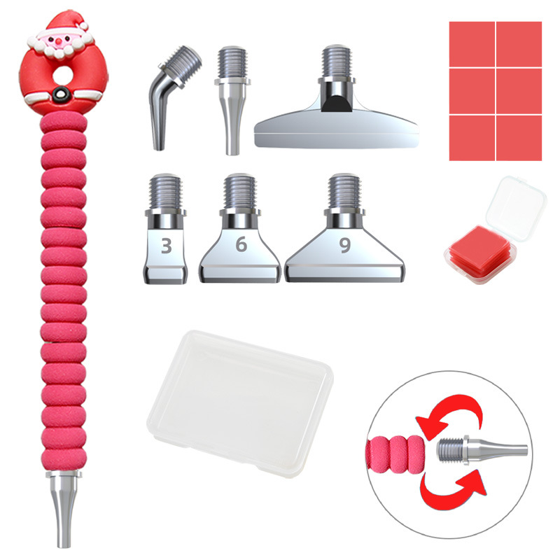 Diamond painting new thread point drill pen DIY Christmas gift metal pen 5D diamond embroidery tool set