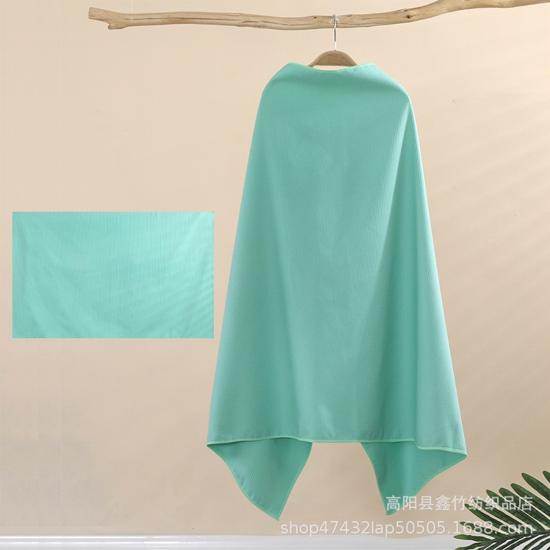 Picture of Quick-Drying Bath Towel for Men and Women Swimming Outdoor Sports Fitness Warm Portable Hot Spring with Snap Buttons Absorbent Beach Towel