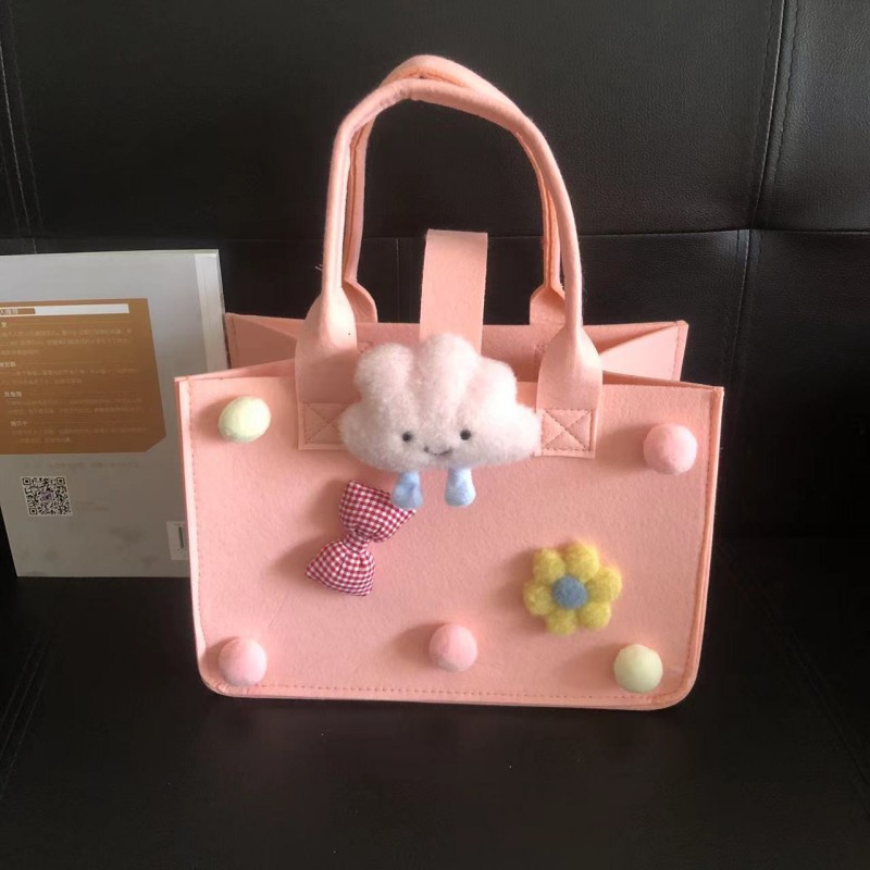 Picture of Handbag Tote Bag Mid-Autumn Festival Cartoon Felt Bag Souvenir Small Bag Baby Full Moon Banquet Bag Mid-Autumn Festival Souvenir