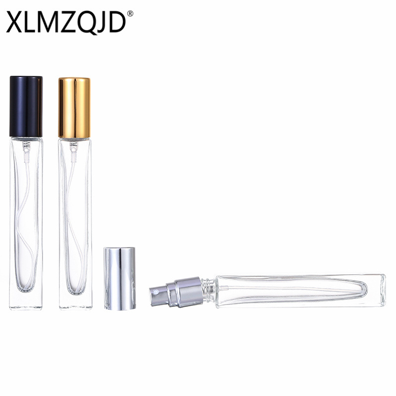 Picture of Spot supply XB86-10ml portable sample square glass bottle/sub bottle/spray bottle/press empty bottle