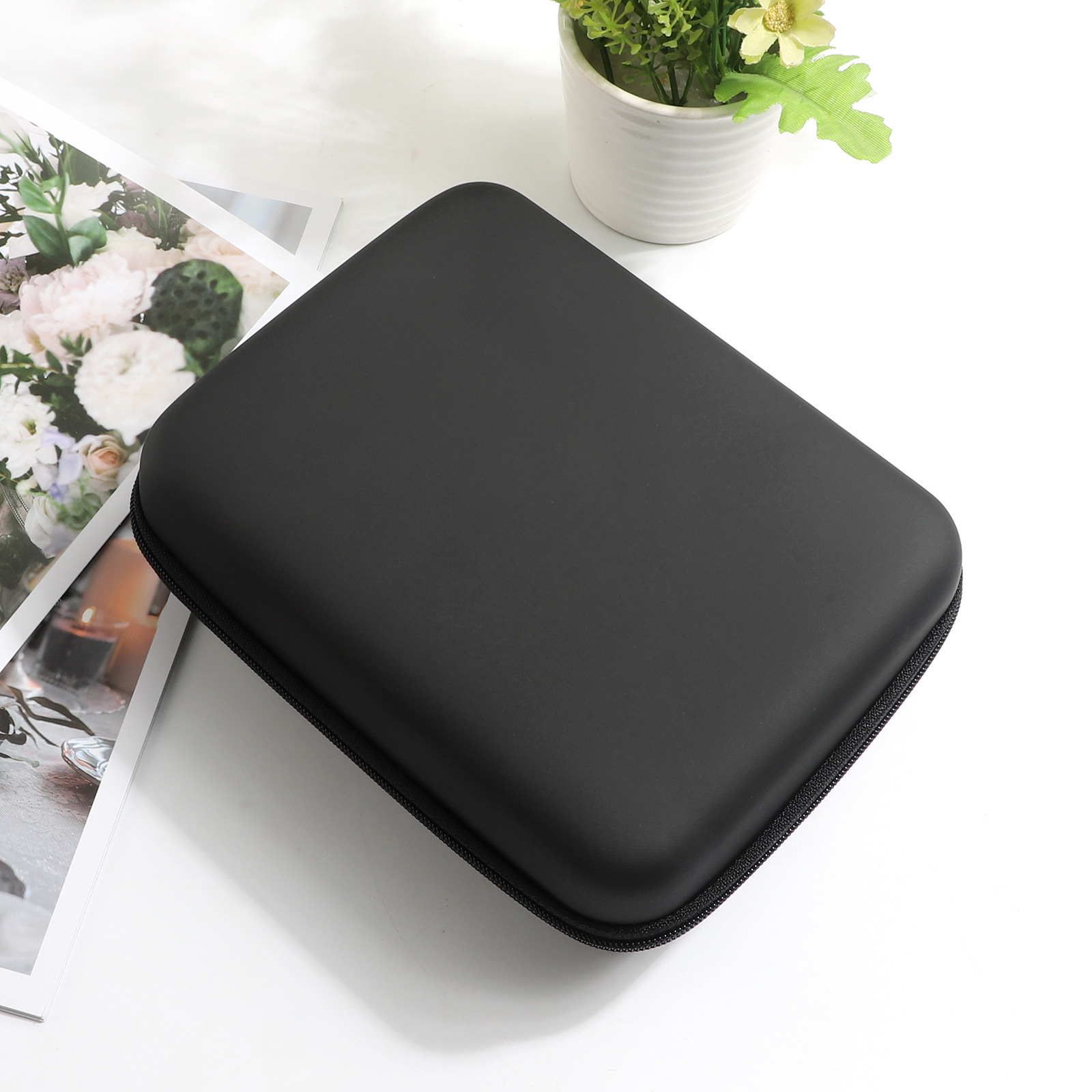 Power Storage Box Microphone EVA Digital Data Cable Hard Disk Zipper Bag Bluetooth Mobile Carrying Case