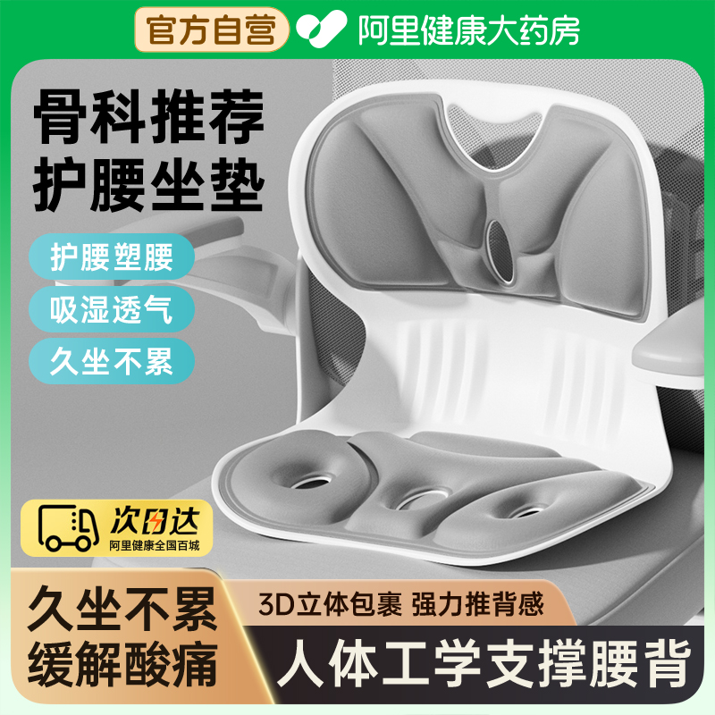 Ergonomic Lumbar Support Cushion Chair Office Workstation Waist Support Integrated Backrest Cushion Lumbar Support Device