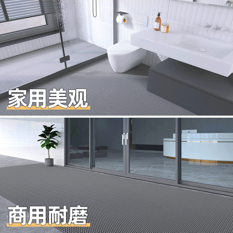 Picture of Hollow PVC Plastic Carpet Bathroom Toilet Swimming Pool Kitchen Dirty Resistant Foot Mat Household Waterproof Non-Slip Floor Mat