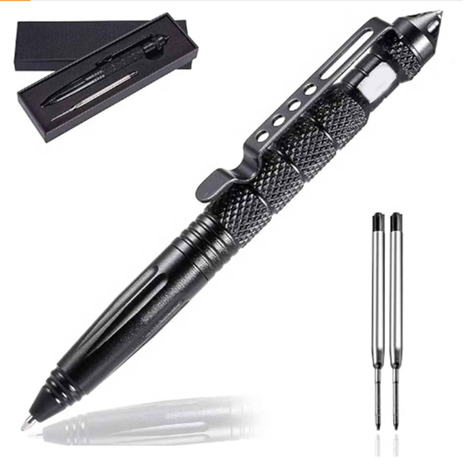 Picture of Outdoor self-defense B2 tungsten steel head tactical defense pen EDC multifunctional special warfare pen outdoor broken window survival signature pen
