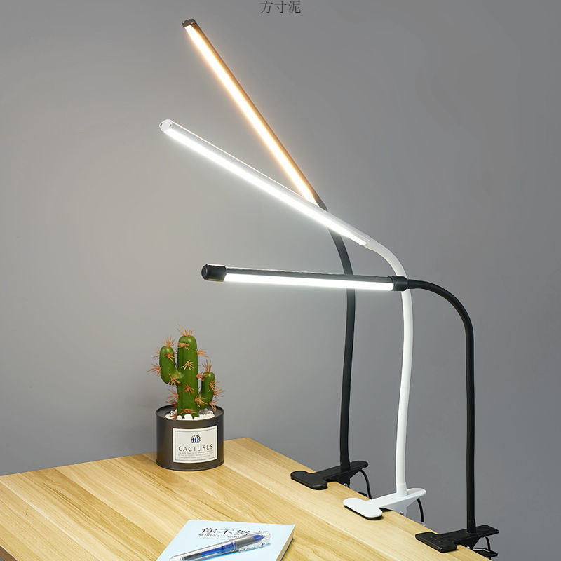 Led clip lamp learning special highlight college student dormitory desk lamp nail lamp lighting desktop clip lamp generation factory