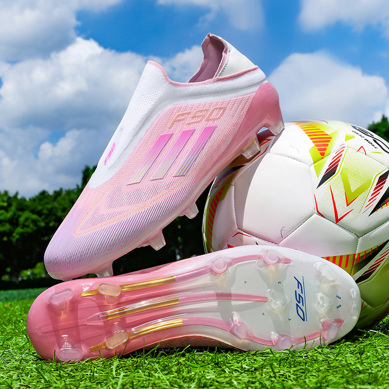 Cross-Border Large Size 2025 New Football Shoes for Male Teenagers and Students Ag Long Spike Competition Training Sports Shoes Wholesale
