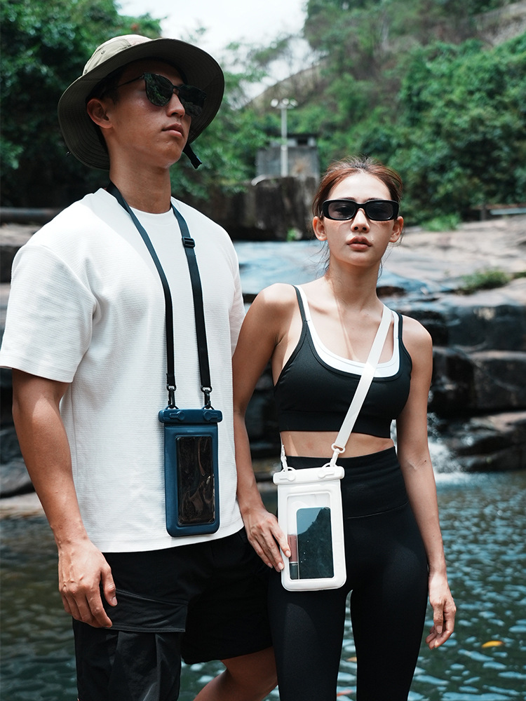Double Hook Sponge Mobile Phone Waterproof Bag Floating Anti-collision Mobile Phone Protective Case Large Capacity Outdoor Sports Waterproof Bag