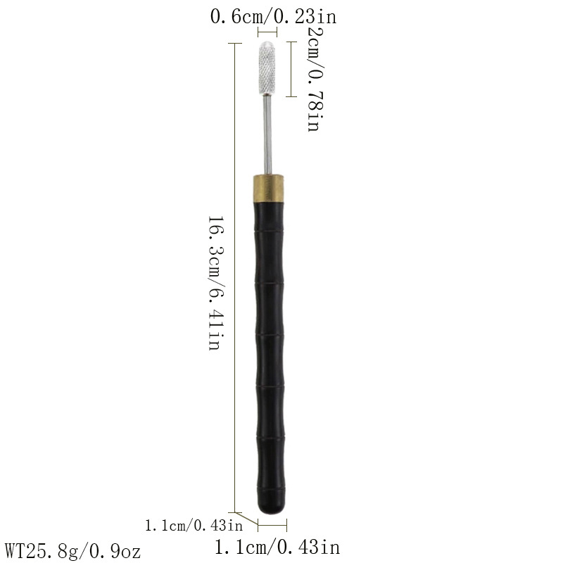 Picture of Leather Tool Edge Oil Tool Edge Oil Pen Sandalwood Handle Edge Oil Pen Leather Edge Oil Pen Oil Edge Tool