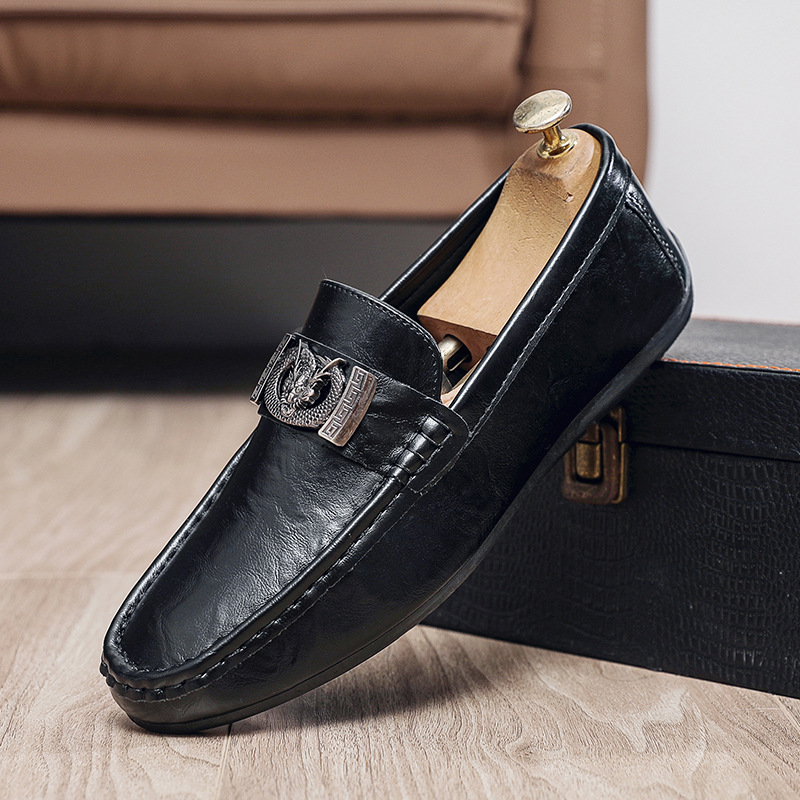 Live Broadcast Explosions Doug Shoes Men's Cross-border Men's Shoes Lazy Men's Slip-on Shoes Casual All-match Shoe Buckle Loafers