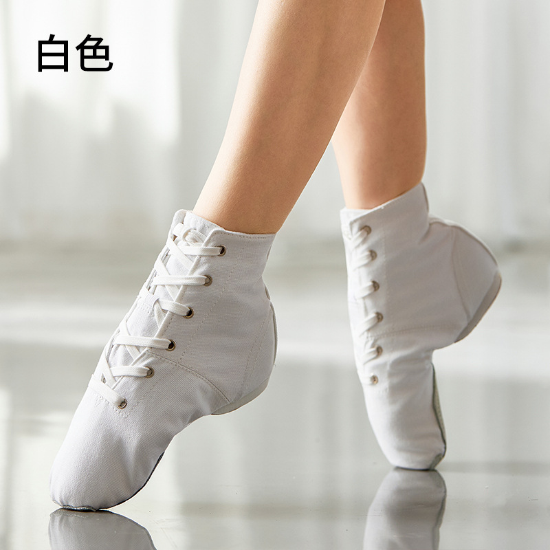 Picture of Factory Direct High-Top Canvas Jazz Dance Shoes Adult Yoga Shoes Women's Ballet Children's Dance Shoes Foreign Trade Wholesale