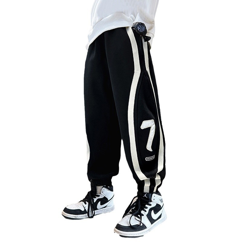 Picture of Boys' Lightweight Pants Spring and Autumn 2025 Children's Long Pants for Older Students Trendy Korean Style Sports Pants