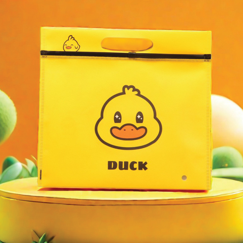 Yellow Duck Children Leggings Packing Bag Undershirt Underwear Cotton Socks Non-woven Dance Socks Tote Bag in stock