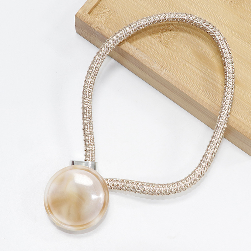 Picture of Cross-border spot running volume a pair of curtain buckle jade material accessories binding curtain accessories binding rope curtain binding