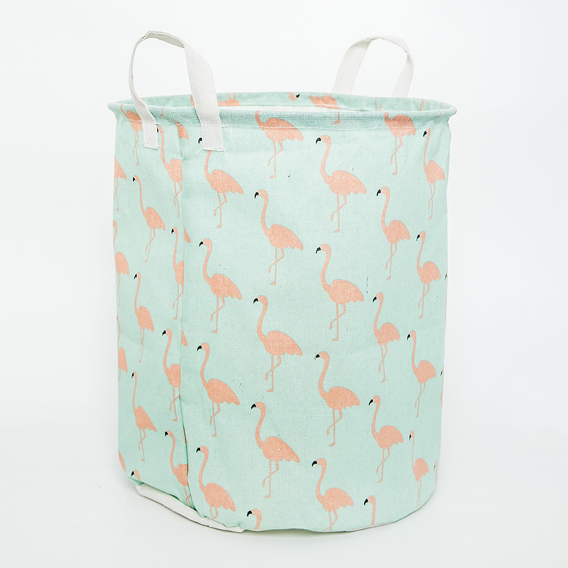 Picture of Nordic style simple laundry basket fabric storage basket home laundry basket dirty clothes storage basket bathroom laundry basket