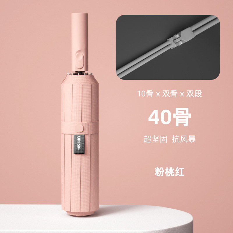 Picture of Umbrella Full-automatic Umbrella Men's Large Wholesale Advertising Umbrella Women's Sunlight and Rain Dual-use Sunscreen Anti-Purple