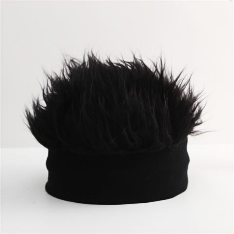 Picture of Cross-border explosions wig hat landlord hat hip-hop hat men's ins women knitted hat Mao Mao hat Southeast Asia hot sale