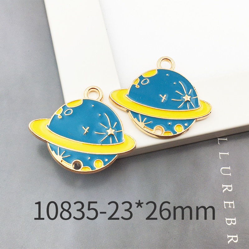 Picture of 1 Astronaut Space Rocket Star Accessory Alloy Oil Drop Pendant Earrings Bracelet Pendant Space Fashion Jewelry