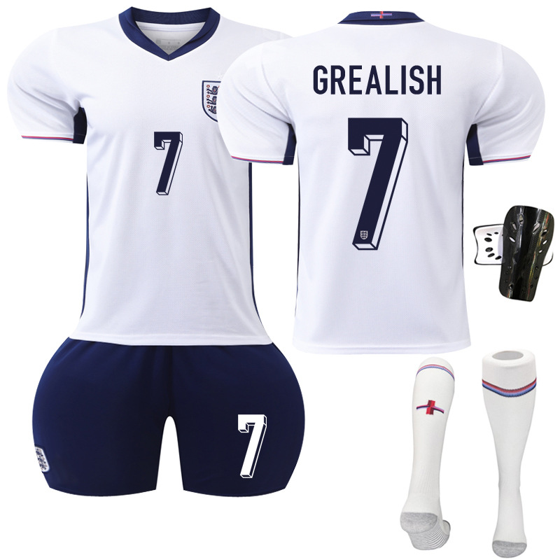 Picture of Euro 2024 New Football Jersey suit England Home Jersey Number 9 Kane 11 Foden 10 Bellingham