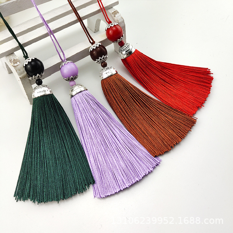 Chinese knot lanyard beaded tassel spike packaging accessories home Car pendant bookmark hanging spike Accessories Wholesale