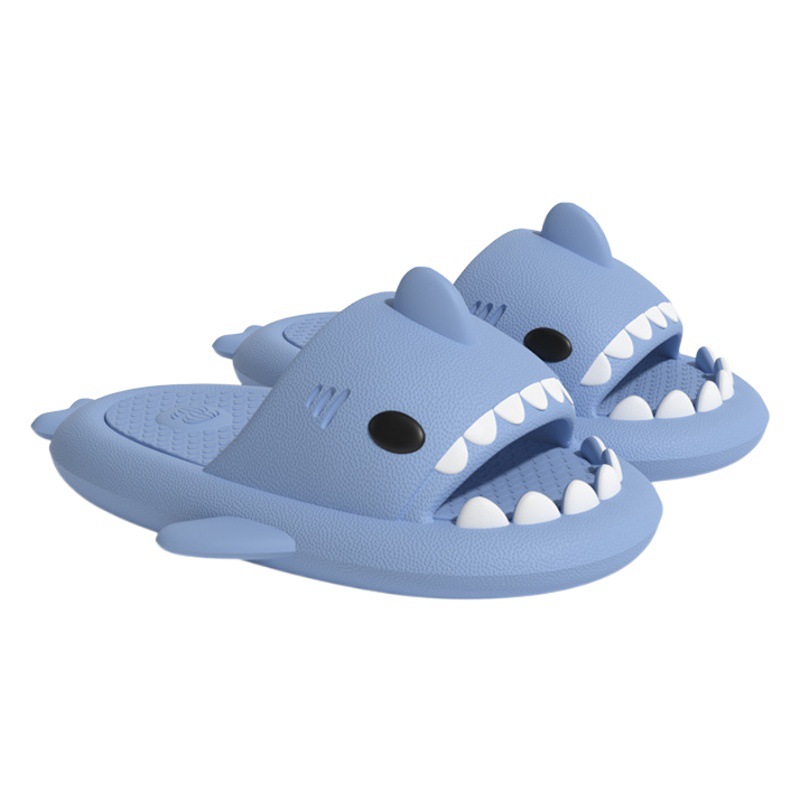 Shark Three Generation Children's Slippers Summer Thick Bottom Boys' Cartoon Kids Indoor Non-Slip Bathing Baby Parent-Child Sandals