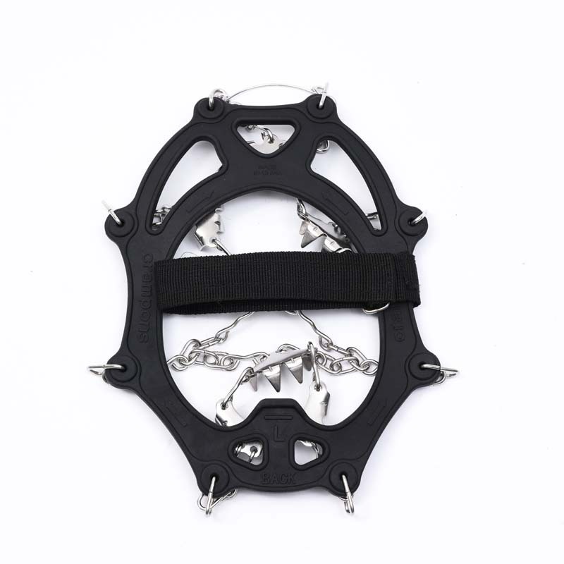 Picture of SOURCE Factory 24 teeth outdoor ice snow non-slip crampons 201 stainless steel welding non-slip shoe cover ice grip