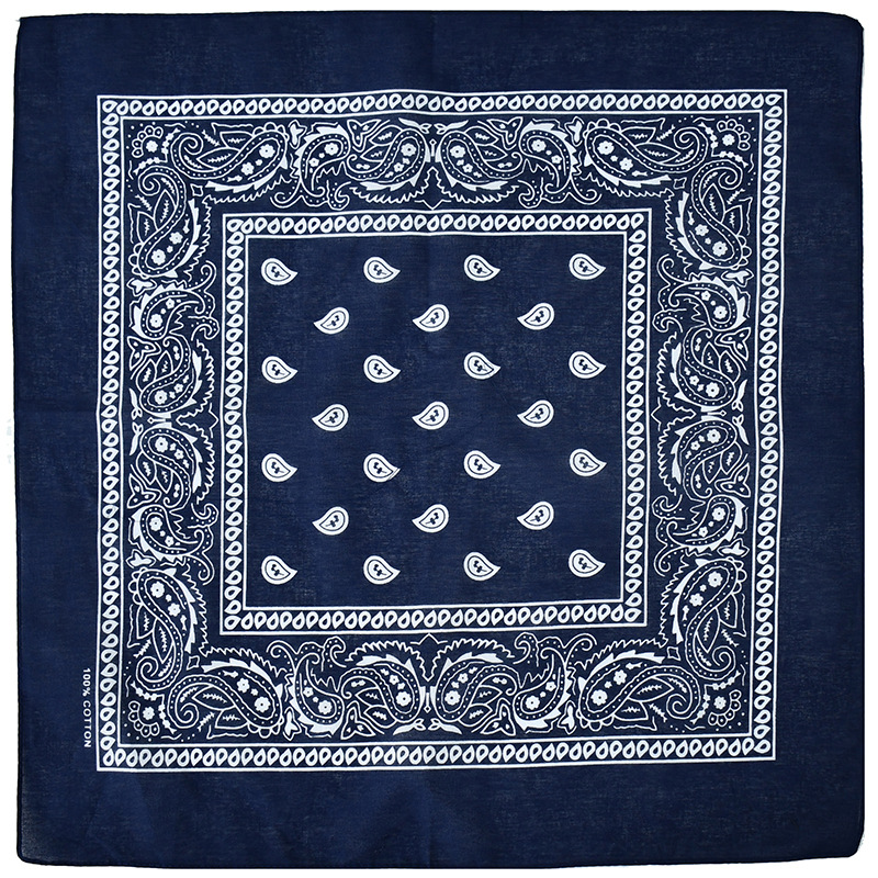 Picture of Factory Wholesale European and American Cashew Flower Square Scarf Outdoor Sports Cycling Hip-Hop Spot Pure Cotton Insect Printed Headscarf