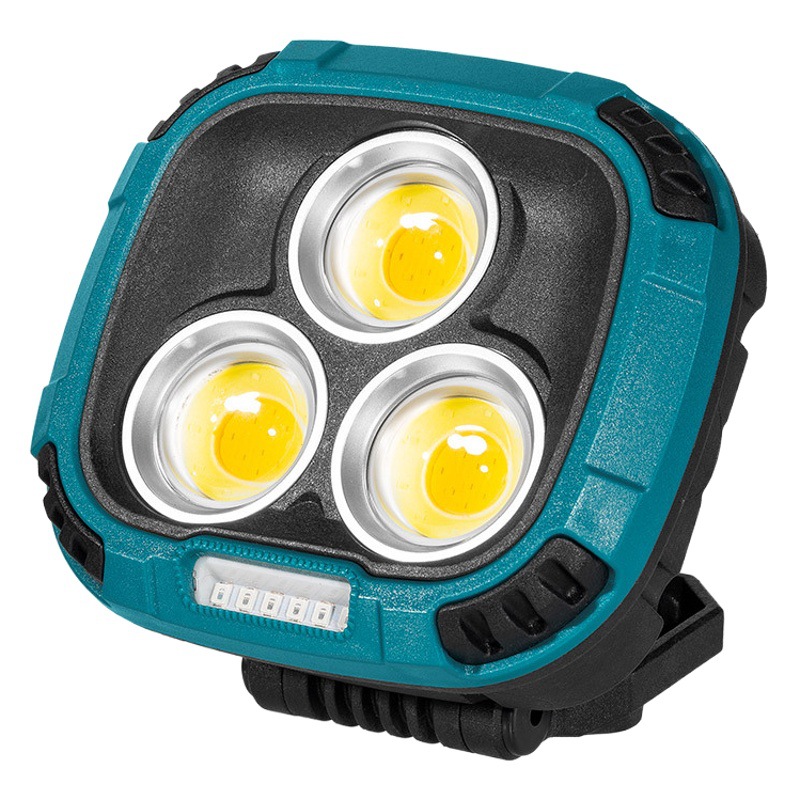 Cross-border new COB multifunctional portable rechargeable flood light work light emergency night market light portable light