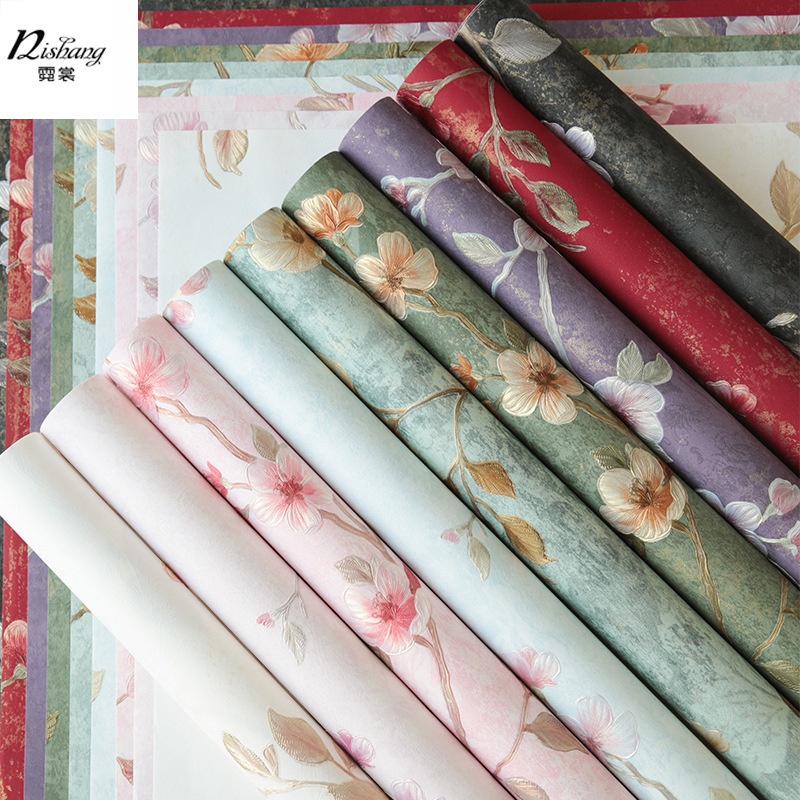Valentine's Day three-dimensional relief gilding flower wrapping paper Fenghua art paper handmade DIY material bouquet wrapping paper