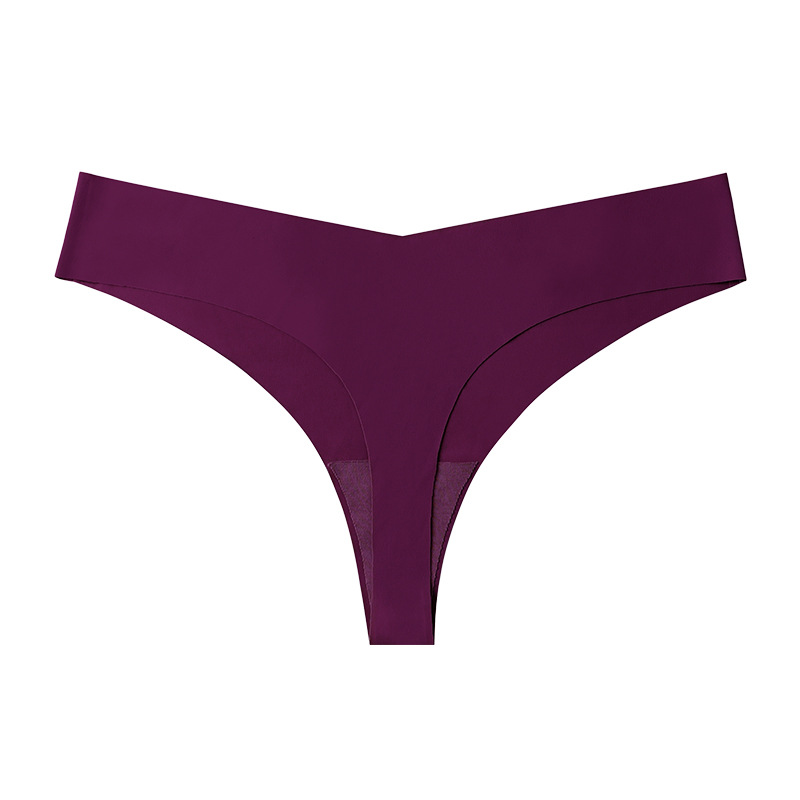 Picture of European and American Cross-border Pregnant Women's plus size Traceless Women's Underwear Class A Ice Silk Breathable Sports Low Waist Naked Briefs for Women