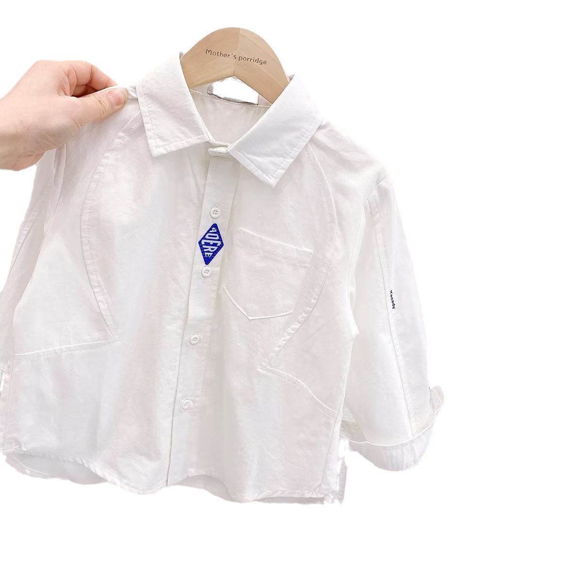 Picture of Boys' Shirt Spring and Autumn Handsome Children's Long-sleeved Shirt Baby's Spring 2023 New Style Fried Street Thin Children's Top