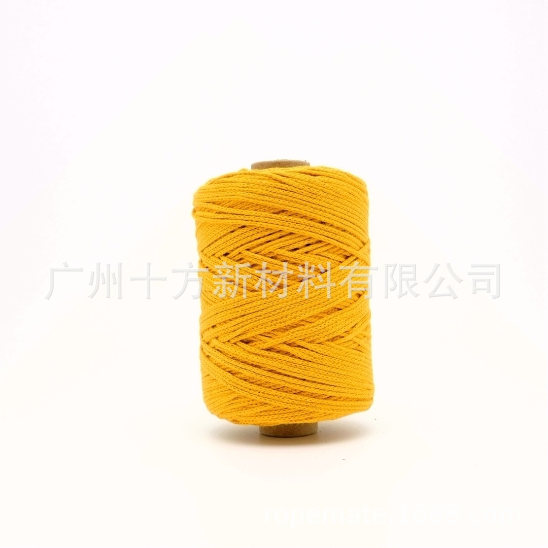 Picture of Wholesale color 1.5mm round strand yarn combed cotton thread crochet wool knitting handmade thread DIY cotton rope