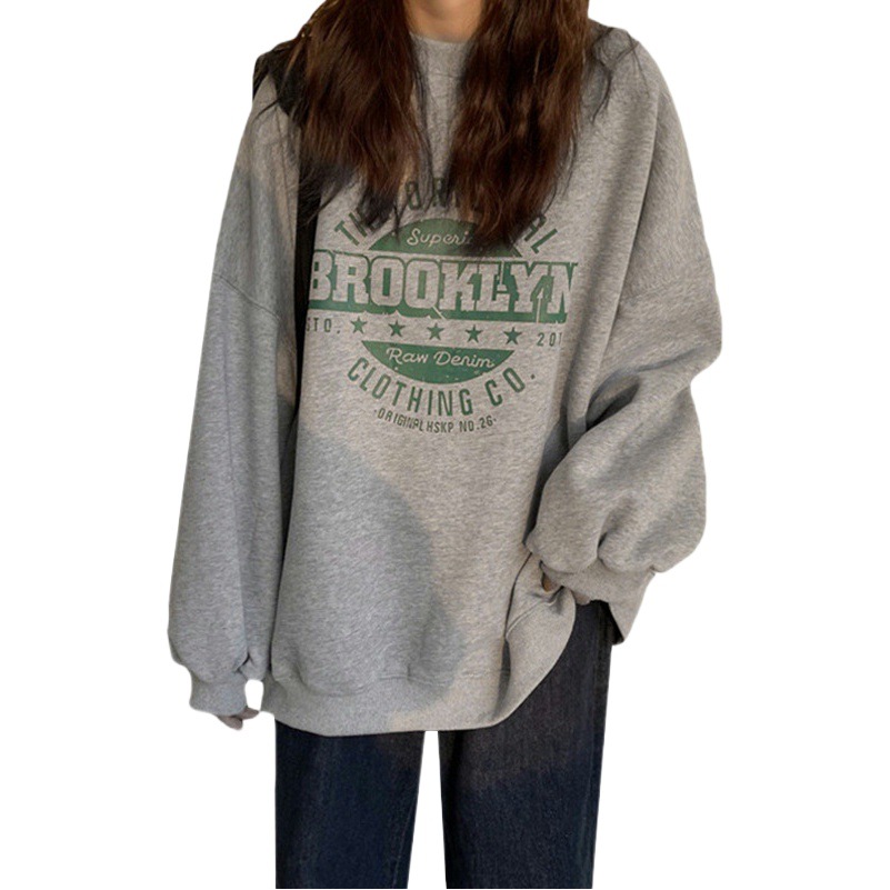 Picture of Women's Sweatshirt 2025 Autumn New Thin Hooded Jacket Ins Versatile Harajuku Style Loose Student Loose Top