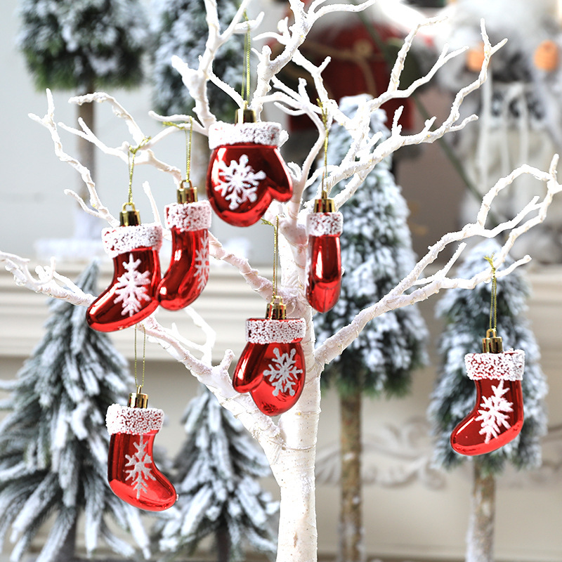 Picture of Wholesale Christmas new decorations Christmas tree decoration Christmas hand gift painted gloves Christmas socks