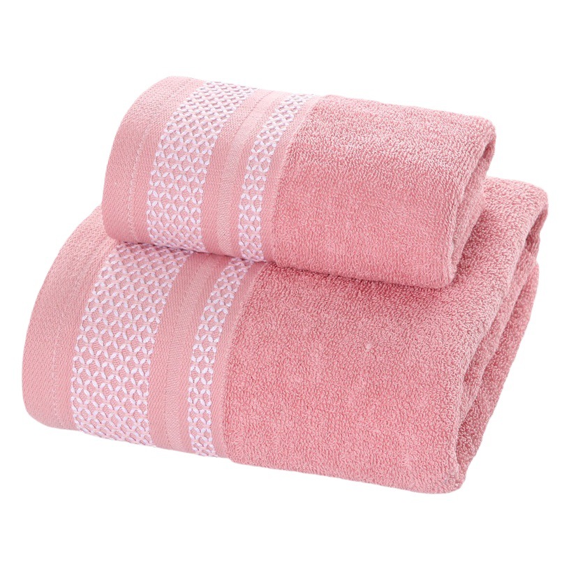 Manufacturer's Jacquard Bath Towel Pure Cotton Wholesale Household a Pure Color Absorbent Lint-Free Soft Enlarged Towel Pure Cotton Bath Towel