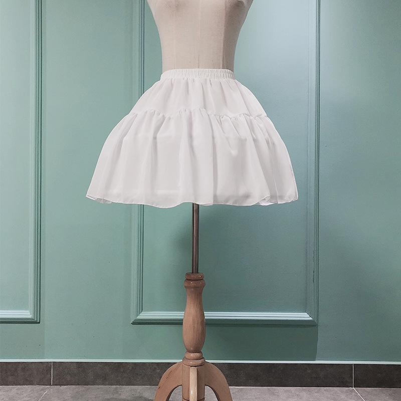 Picture of fishbone skirt lolita lolita adjustable skirt with bone cosplay soft girl inner skirt