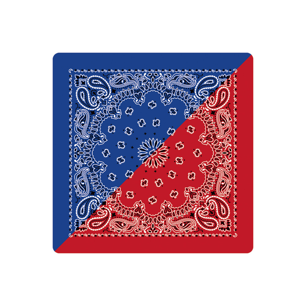 Picture of Amazon Hip Hop Contrast Color Double Cashew Flower Outdoor Headscarf Paisley Cotton Street Dance Joker Square Wholesale