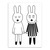 Picture of Photo Frame Core Custom Nordic Simple Fresh Black and White Animal Children's Room Decorative Cloth Painting Hanging Poster