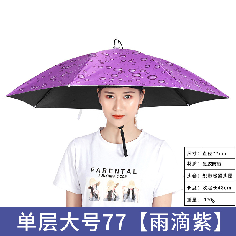 Picture of Large wholesale double-layer wind-resistant sturdy umbrella cap large folding dual-use sturdy sunshade umbrella custom advertising