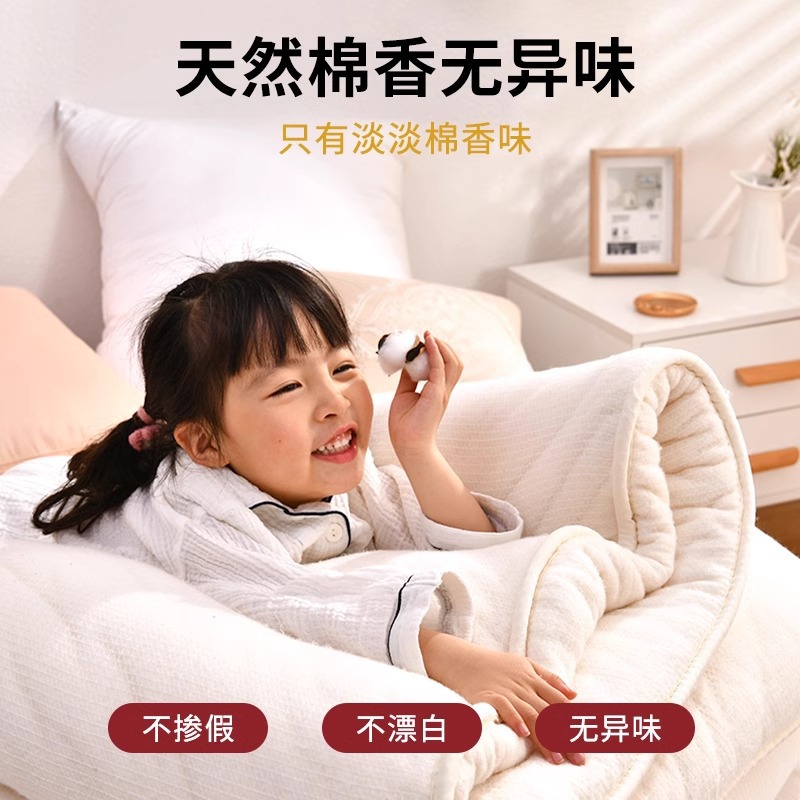 Picture of Pure Cotton Mattress Mattress Cotton Wadding Quilt Dormitory Student Single Foldableing Thickeneded Mat Household Cotton Soft Cushion