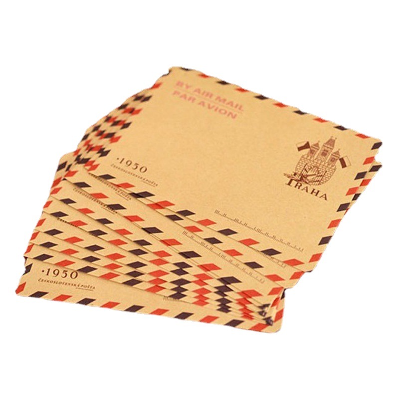 In stock envelope creative Kraft paper vintage Tower postmark Western envelope wholesale postcard card storage large